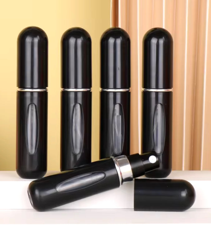 Refillable cologne travel bottles